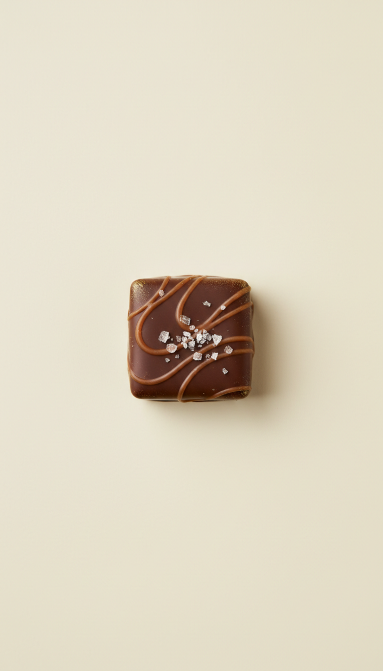 Salted Caramel Chocolate Square
