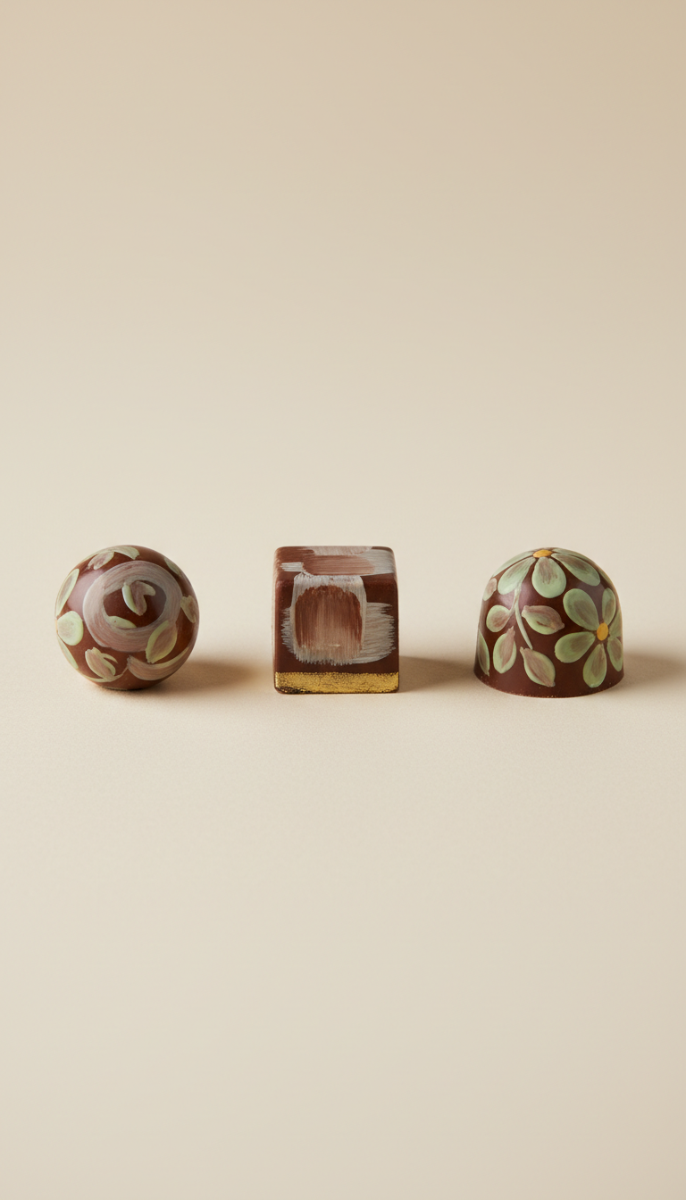 Hand-Painted Bonbon Trio Assortment