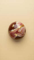 Raspberry ganache hand-painted bonbon